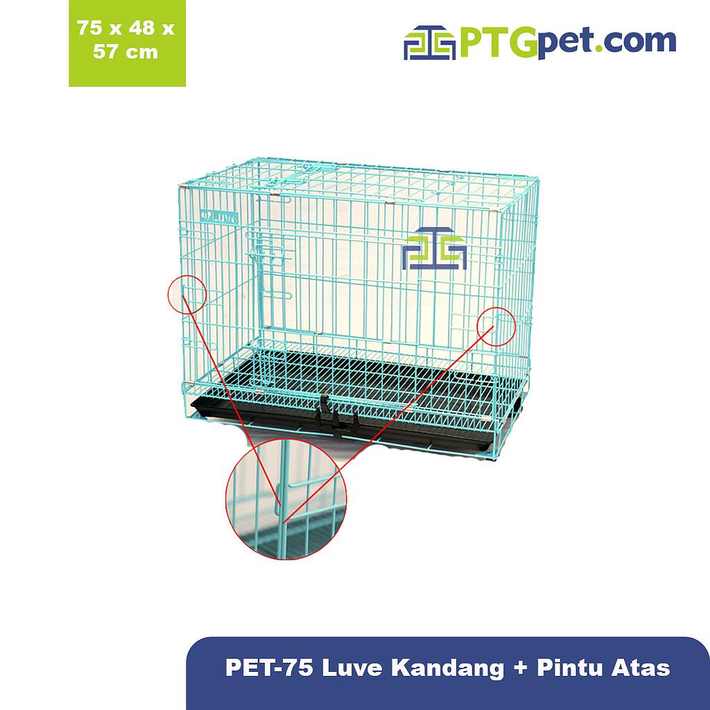 PET-75 Luve Kandang + Pintu Atas (75*48*57 cm) Std_70