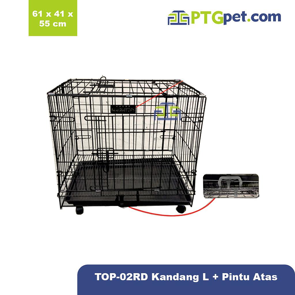 TOP-02RD Kandang L + Pintu Atas (60*41*41 cm) Std_60