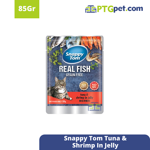 ST Pouch W Tuna &amp; Shrimp In Jelly  85Gr