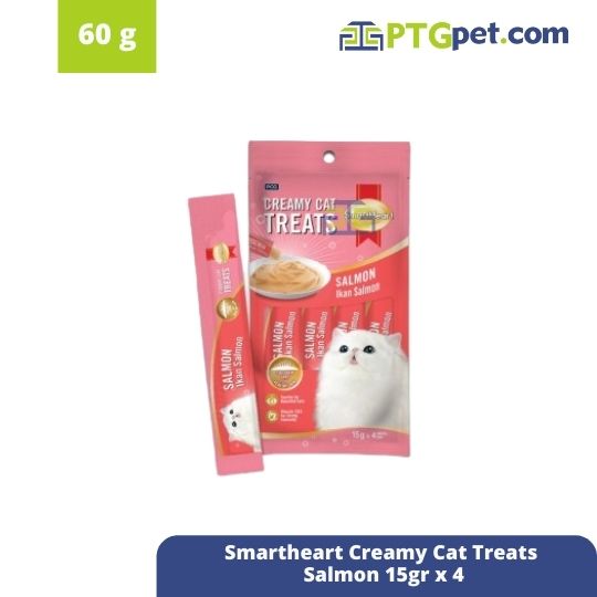 Smartheart Creamy Cat Treats - Salmon 15gr x 4