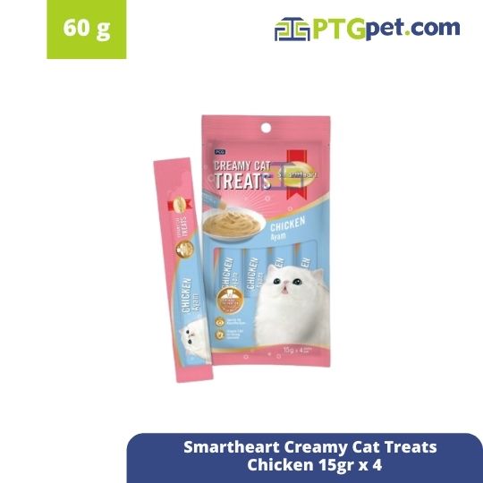 Smartheart Creamy Cat Treats - Chicken 15gr x 4