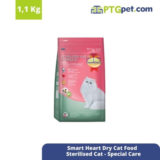 Smart Heart Dry Cat Food - Sterilised Cat 1.1 Kg-Special Care