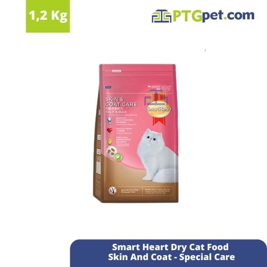 Smart Heart Dry Cat Food Skin And Coat 1.2Kg-Special Care
