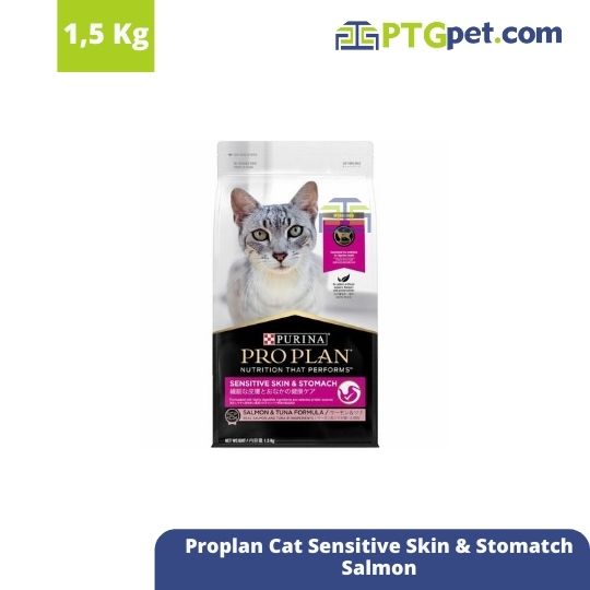 Proplan Cat Sensitive Skin&amp;Stomatch 1,5Kg (Salmon)