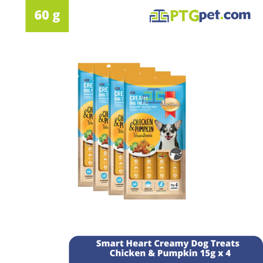 Smart H Creamy Dog Treats - Chicken &amp; Spinach 15g x 4